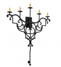  216227 - 36" Wide Fleur de Lys 5 Light Wall Sconce