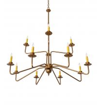  220461 - 42" Wide Yanis 12 Light Two Tier Chandelier