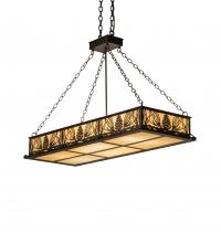  231204 - 48" Long Mountain Pine Oblong Inverted Pendant