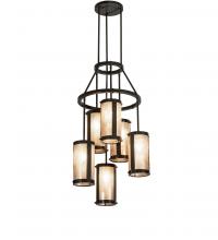  233898 - 24" Wide Cartier 6 Light Cascading Chandelier