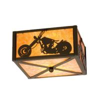  23987 - 10"Sq Motorcycle Flushmount