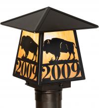  244369 - 8" Square Personalized Buffalo Post Mount