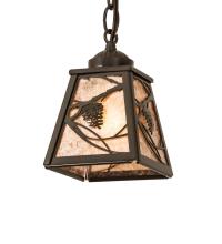  249659 - 5" Square Whispering Pines Mini Pendant