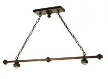  66283 - 42"L Mahogany Bronze 2 LT Island Pendant Hardware