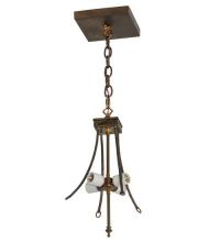  68058 - 20"W Antique Copper 4 LT Inverted Pendant Hardware