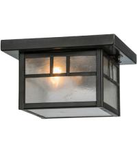  87268 - 8"Sq Hyde Park Double Bar Mission Flushmount