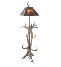  95023 - 61" High Bear at Dawn Antlers Floor Lamp