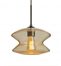  1JC-ZENGD-EDIL-BR - Besa, Zen Cord Pendant, Gold Bubble, Bronze Finish, 1x8W LED Filament