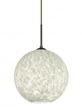  1JT-COCO1219-BR - Besa Coco 12 Pendant, Carrera, Bronze Finish, 1x60W Medium Base