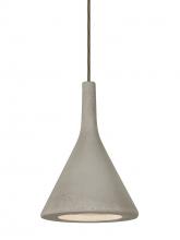  1JT-GALATN-LED-BR - Besa Gala Pendant, Tan, Bronze Finish, 1x9W LED