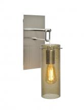  1WP-JUNI10LT-EDIL-SN - Besa Juni 10 Wall Pendant, Latte Bubble, Satin Nickel Finish, 1x4W LED Filament