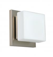  1WS-773507-LED-SN - Besa Wall Alex Satin Nickel Opal Matte 1x5W LED