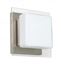  1WS-773539-SN - Besa Wall Alex Satin Nickel Opal/Clear 1x50W G9