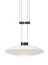  1XA-629406-BR - Besa Pendant Spazio Bronze Opal Glossy 1x50W Halogen