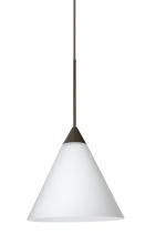  1XC-512107-BR - Besa Pendant Kani Bronze Opal Matte 1x50W Halogen