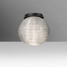  4616GLC-BK - Besa Kristall 8 Ceiling, Glitter, Black FInish, 1x60W E26 Base