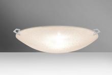  8419GL-MED-SN - Besa Ceiling Sonya 17 Satin Nickel Glitter 3x100W Medium Base