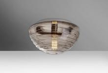  906202C-EDI - Besa Ceiling Wave 12 Smoke 1x40W Edison