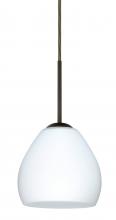  B-412207-LED-BR - Besa Bolla LED Pendant For Multiport Canopy Opal Matte Bronze 1x9W LED