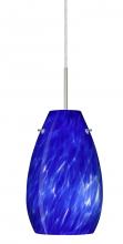  J-412686-SN - Besa Pera 9 Pendant For Multiport Canopy Satin Nickel Blue Cloud 1x100W Medium Base