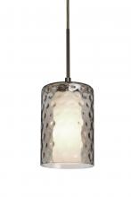  J-ESASM-LED-BR - Besa, Esa Cord Pendant For Multiport Canopy, Smoke, Bronze Finish, 1x5W LED