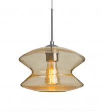  J-ZENGD-EDIL-SN - Besa, Zen Cord Pendant For Multiport Canopy, Gold Bubble, Satin Nickel Finish, 1x8W L