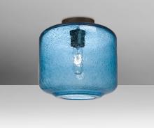  NILES10BLC-BR - Besa Niles 10 Ceiling, Blue Bubble, Bronze Finish, 1x60W T10