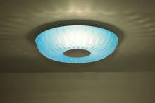  SPIRA10BLC-LED-SN - Besa, Spira 10 Ceiling, Coral Blue, Satin Nickel, 1x10W LED