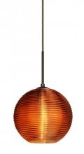  J-461682-LED-BR - Besa Kristall 8 Pendant For Multiport Canopy Bronze Amber 1x9W LED