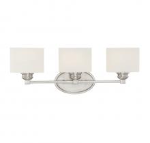  8-890-3-SN - Kane 3-Light Bathroom Vanity Light in Satin Nickel