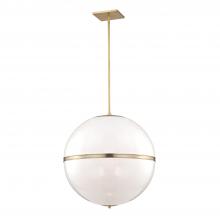  2030-AG - Brian Patrick Flynn Truax 4 Light Aged Brass Pendant