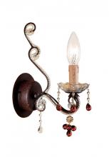  4521-DR - Crystorama Paris Market 1 Light Dark Rust Sconce