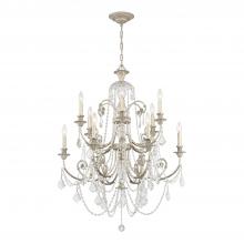  5119-OS-CL-MWP - Regis 12 Light Hand Cut Crystal Olde Silver Chandelier