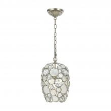  523-SA - Palla 1 Light Antique Silver Mini Pendant