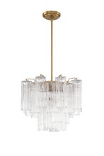  ADD-300-AG-CL - Addis 4 Light Aged Brass Mini Chandelier