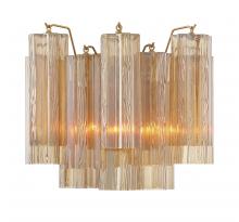  ADD-302-AG-AM - Addis 2 Light Aged Brass Sconce