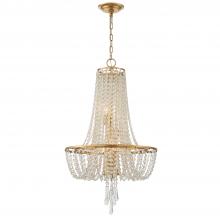  ARC-1907-GA-CL-MWP - Arcadia 4 Light Antique Gold Chandelier