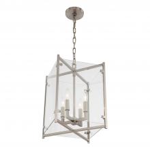  DAN-8796-BN - Danbury 4 Light Brushed Nickel Lantern Chandelier