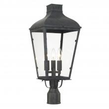  DUM-9807-GE - Dumont 3 Light Graphite Outdoor Post