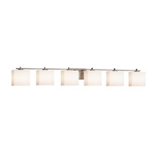  FSN-8446-55-OPAL-NCKL - Era 6-Light Bath Bar