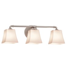  FSN-8463-40-OPAL-NCKL - Bronx 3-Light Bath Bar