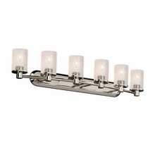  FSN-8516-10-SEED-NCKL - Rondo 6-Light Bath Bar