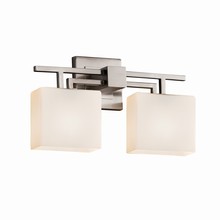  FSN-8702-55-OPAL-NCKL - Aero 2-Light Bath Bar