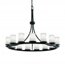  CLD-8715-10-MBLK - Dakota 15-Light 1-Tier Ring Chandelier