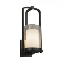  FSN-7581W-10-OPAL-MBLK-LED1-700 - Atlantic Small Outdoor LED Wall Sconce