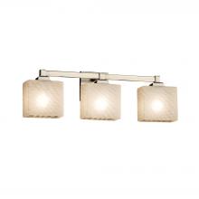  FSN-8433-55-WEVE-NCKL - Regency 3-Light Bath Bar