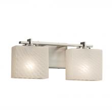  FSN-8442-55-WEVE-NCKL - Era 2-Light Bath Bar