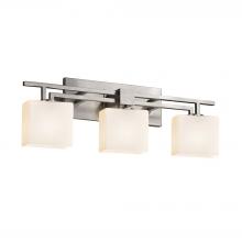  FSN-8703-55-OPAL-NCKL - Aero 3-Light Bath Bar