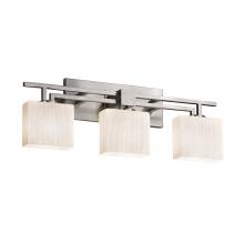  FSN-8703-55-RBON-NCKL - Aero 3-Light Bath Bar