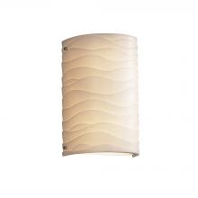  PNA-5541-WAVE-NCKL-LED1-1000 - Finials LED Cylinder Wall Sconce (ADA)